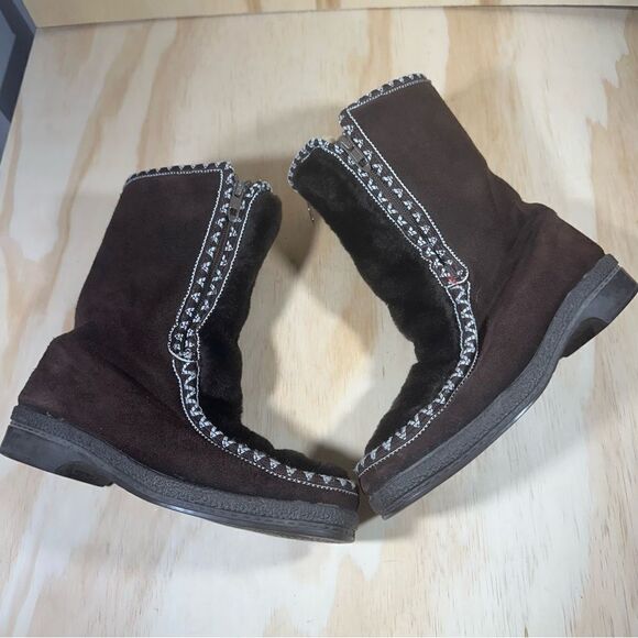 Snowland Vegan Faux Fur Snow Boots Women’s Size 5 - Picture 2 of 8